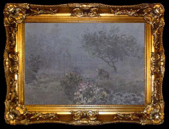 framed  Alfred Sisley Fog,Voisins (san35), ta009-2